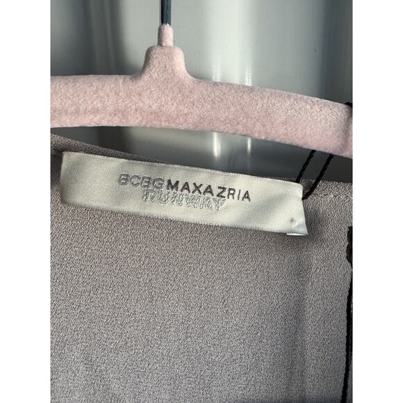 bcbg maxazria dress/tunic top sample flowy chartruse, beige white M - Picture 2 of 7